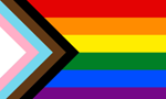 Variante da bandeira do arco-íris LGBTQIAP+