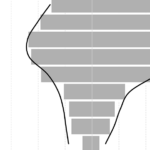 Gráfico da pirâmide etária das pessoas com Deficiência